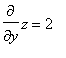 diff(z,y) = 2