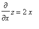 diff(z,x) = 2*x
