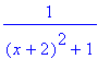 1/((x+2)^2+1)